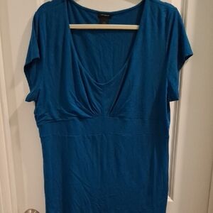 Ann Taylor Teal Short Sleeve Top